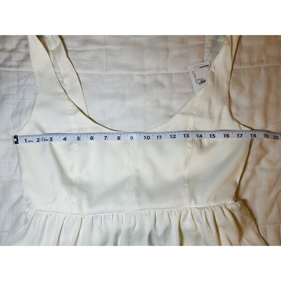 REVOLVE WeWoreWhat Corset‎ Midi Romantic Feminine White Dress SIZE LARGE NWT - Picture 8 of 13